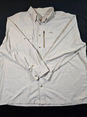 Natural Gear Vented Fishing Shirt Men's 2XL Tan